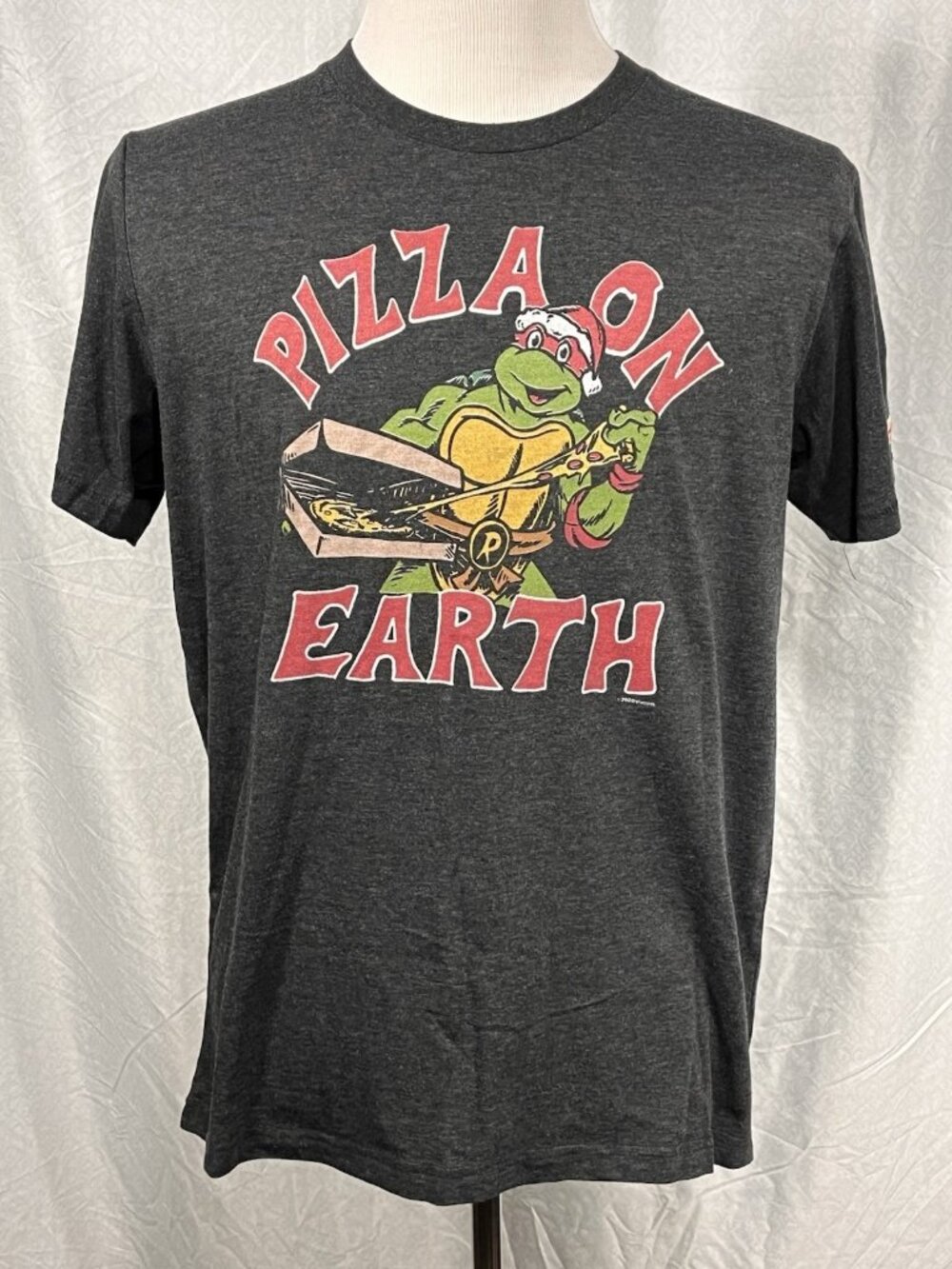 Homage TMNT Pizza On Earth T-Shirt Mens Large Raphael Ninja Turtles Tee